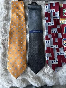 16 cravatte cravatta collo CASUALE uomo LOTTO DI 16 cravatte classiche a righe a quadri tinta unita tutte usate in ottime condizioni - Foto 1 di 14