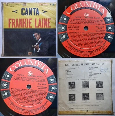 FRANKIE LAINE CANTA (SINGS) 1960 HI-FI MONO UNIQ CVR & PS RARE CHILEAN PRS ONLY! - Image 1 of 4