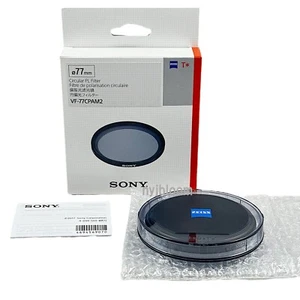New SONY 77mm Circular Polarizer Filter VF-77CPAM2 Carl Zeiss - Picture 1 of 6