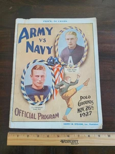 1927 Army West Point vs. Navy Annapolis Football Program - Picture 1 of 7