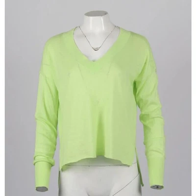 Suéter NSF Algodón Seda Mezcla Cachemira Ligero Relajado Verde Brillante Talla XS Foto 1 de 4