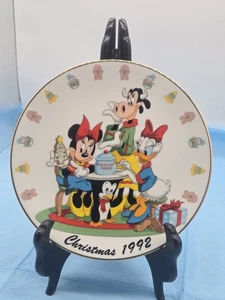 PLATO DE COLECCIÓN DISNEY "GALLETAS DE NAVIDAD" PLACA DE NAVIDAD 1992 #8135***53-14 - Imagen 1 de 3