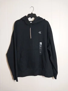 Calvin Klein Hoodie Sweatshirt Schwarz M Herren Relaxed Fit CK Logo Pullover Neu mit Etikett - Bild 1 von 6