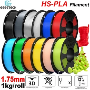 【 Kaufe 6，Zahl 4 】GEEETECH 1.75mm HS-PLA 3D Drucker Filament 1kg Schnelles DE - Bild 1 von 26