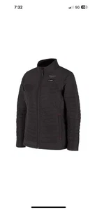 Milwaukee M12 12V Womens Heated Axis Jacket, Black, 2X JACKET ONLY - Picture 1 of 4