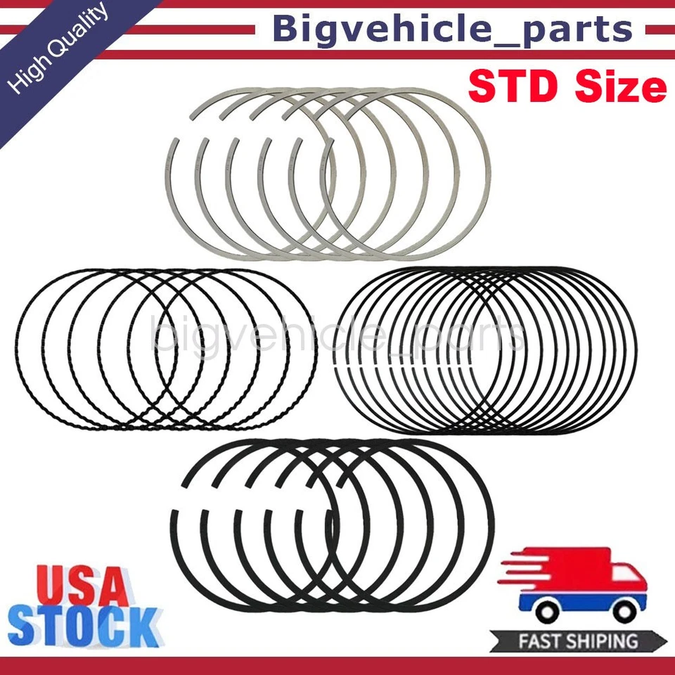 Piston Rings Fit For 1990-2010 Dodge Jeep Chrysler Voyager Plymouth VIN K R T Foto 1 de 4