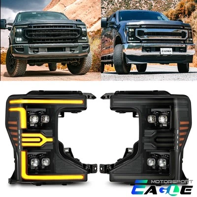 For 20-22 Ford Super Duty NOVA-Series Projector LED Headlights Alpha-Black - Image 1 of 4