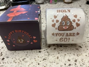 Happy 60th Birthday Toilet Paper Roll NEW SEALED  - Picture 1 of 2