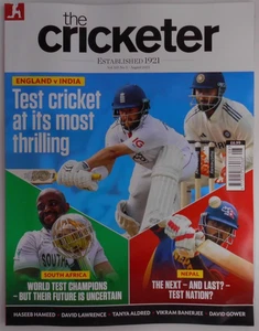 The Cricketer magazine August 2025 England v India Thrilling Test Cricket - Picture 1 of 1