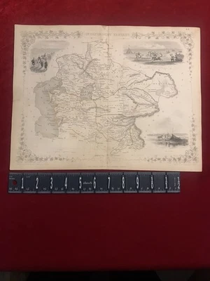 MAPA TARTARIO INDEPENDIENTE c1850 RAPKIN & ROGERS Coloreado a Mano Antiguo UZBEKISTÁN Foto 1 de 4