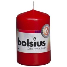 CERO MOCCOLO CANDELA ROSSO H. 8 CM. X 5 CM. BOLSIUS LUCI CASA NATALE