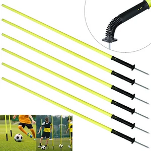 6pcs Slalomstangen 180cm Sprunghafte Agilität Stangen Traingsstangen mit Tasche - Bild 1 von 12