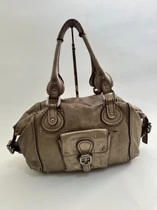 Chloe Mettalic Silver Leather Medium Paddington Satchel - Picture 1 of 8