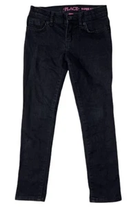 Preowned- The Childrens Place Super Skinny Stretch Denim Jeans Girls (Size 6) - Picture 1 of 8