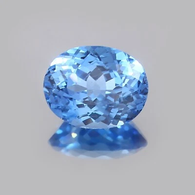 AAA Qualität Natürlich Makellos Ceylon Blau Spinell Lose Oval Edelstein Schnitt - Bild 1 von 4