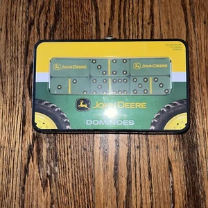 John Deere Dominoes Set in Collectors Tin 2005 Double Six Set 1 to 4 Players - Picture 1 of 1