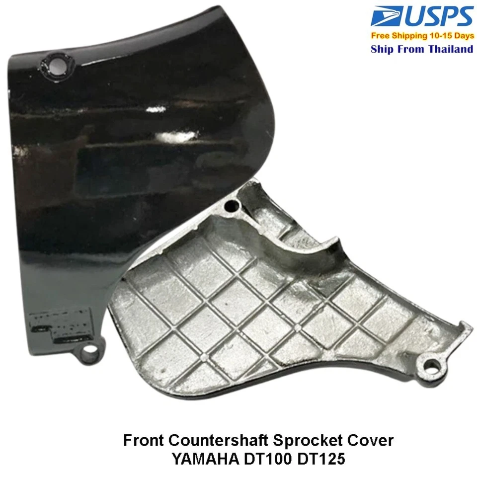 Cubierta de piñón contraeje delantero S9 YAMAHA DT100 DT125 repuesto de pieza negra Foto 1 de 4