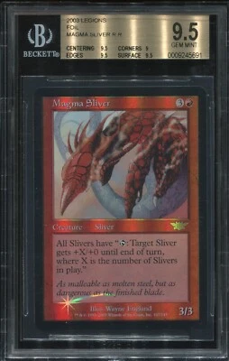Magma Sliver BGS 9.5 Foil English Legions  MTG Magic Graded #3782 - Image 1 of 2