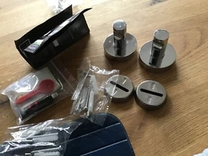 Handtuchhaken 2 er Set Badserie Milano, Verchromt,kleben oder schrauben - Bild 1 von 4