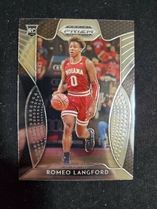2019-20 Prizm Draft Picks Base Rookie #16 Romeo Langford – Indiana Hoosiers