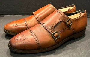 Cole Haan Jefferson Grand Brown Double Monk Strap Shoes C26164 Men's Size 12 - Picture 1 of 7