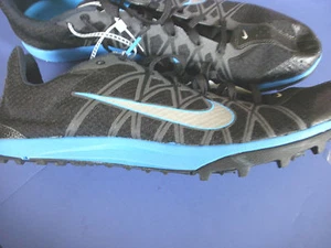 NIKE Track & Field~WAFFLE XC~Scarpe da corsa nere e blu~14 da uomo~NUOVE - Foto 1 di 3