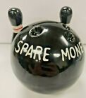 Vtg Spare Money Bowling Piggy Bank Bowling Collectible Hand Painted Tilso Japan