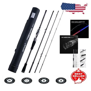 High-Performance Casting Fishing Rod, 30T Carbon Fiber, Adjustable Length & Case - Picture 1 of 9