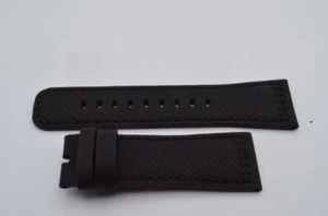 SEVENFRIDAY LEDER ARMBAND 28MM DORNSCHLIESSE 24MM NEU UNGETRAGEN P1 SCHWARZ 2 - Picture 1 of 2