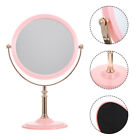 Plated Plastic Double Sided Vanity Mirror Travel Makeup