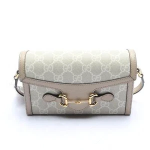 Schultertasche Gucci Weiß Braun - Bild 1 von 6