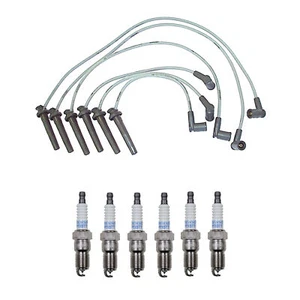 Denso Wire Set 8mm & 6 Platinum TT Spark Plugs 0.04 Kit For Ford Mercury 3.0L V6 - Picture 1 of 1