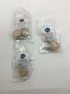 Unfinished Hard Wood Wooden 1 3/4" Door Drawer Pulls Knobs lot of 6 - Picture 1 of 5
