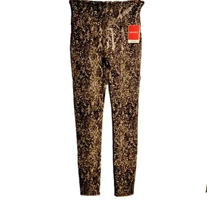 Leggings SPANX tg S ecopelle lucentezza serpente nuovi con etichetta grigio elasticizzato poli/spandex - Foto 1 di 13