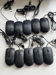 Lot of 10 Genuine Dell MS116c, MS116t1 USB Optical Mouse 3 Button Mouse - Picture 1 of 1