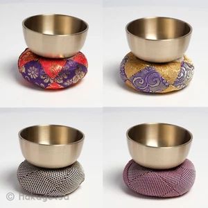 "Hiromaru Rin" Gong mit Stürmer und Futon, 3 Größen, Buddhistische Meditation, Orin - Bild 1 von 22