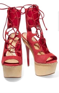 "NUEVAS SANDALIAS ""SCHUTZ"" de gamuza con cordones TALLA 6UK - Imagen 1 de 4