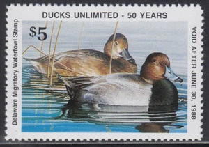 USA Delaware   MNH Waterfowl  Ducks Jaffe DE8  Value $ 12.00 - Picture 1 of 1