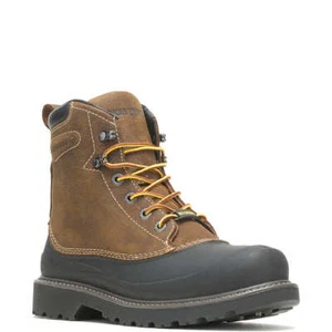 NUEVO EN CAJA BOTAS PARA HOMBRE WOLVERINE W221019 FLOODHAND SWAMP ST EH WP SR 6" MARRÓN $140 - Imagen 1 de 5