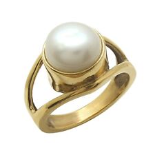 Freshwater Pearl Ring 925 Sterling Silver Ring White Pearl Ring Promise Ring