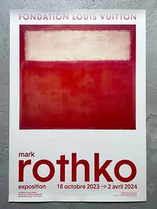 MARK ROTHKO - EXHIBITION POSTER 1 - FONDATION LOUIS VUITTON 2024 - Picture 1 of 5