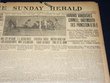 1909 NOV 7 THE BOSTON HERALD - HARVARD VANQUISHES CORNELL - DARTMOUTH - BH 396
