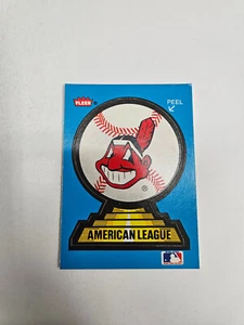 Cleveland Indians 1987 Fleer MLB Logo Sticker Karte (Brauer Logo auf Rückseite) - Bild 1 von 2