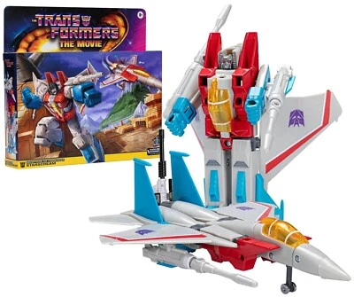 Transformers Retro Transformers The Movie G1 Starscream Action Figure In Hand - Image 1 of 4