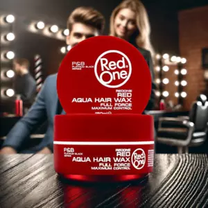 2x RedOne Aqua Hair Wax Red 150ml – Starker Halt | Haarwachs starker Halt - Bild 1 von 5