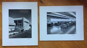 Vintage MCM Office 2 B & W Photographs Interior & Exterior F H Sargent & Co - Picture 1 of 9