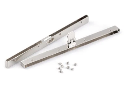 Rohling Taschenrahmen 19 cm silber RAHMEN FÜR GELDBÖRSEN mit Schrauben - Bild 1 von 4