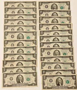 FEDERAL RESERVE NOTES $2.00 TWO DOLLARS CIRCULATED 1976 YOU BUY ONE - Picture 1 of 2
