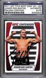 Junior Dos Santos Signed 2011 Topps UFC Title Shot Contenders Card C-JDS PSA/DNA - Picture 1 of 12