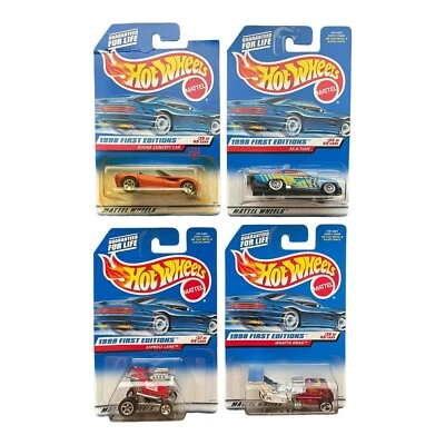 1998 FIRST EDITIONS HOT WHEELS LOT 4 CARS #34 #35 #36 #37 OF 40 667 672 673 678 - Image 1 of 4
